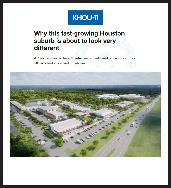 KHOU 11 article about Fulshear Central