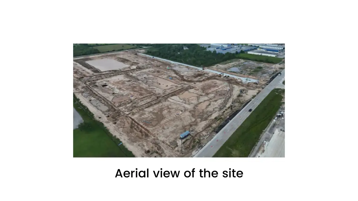 Construction progress photo